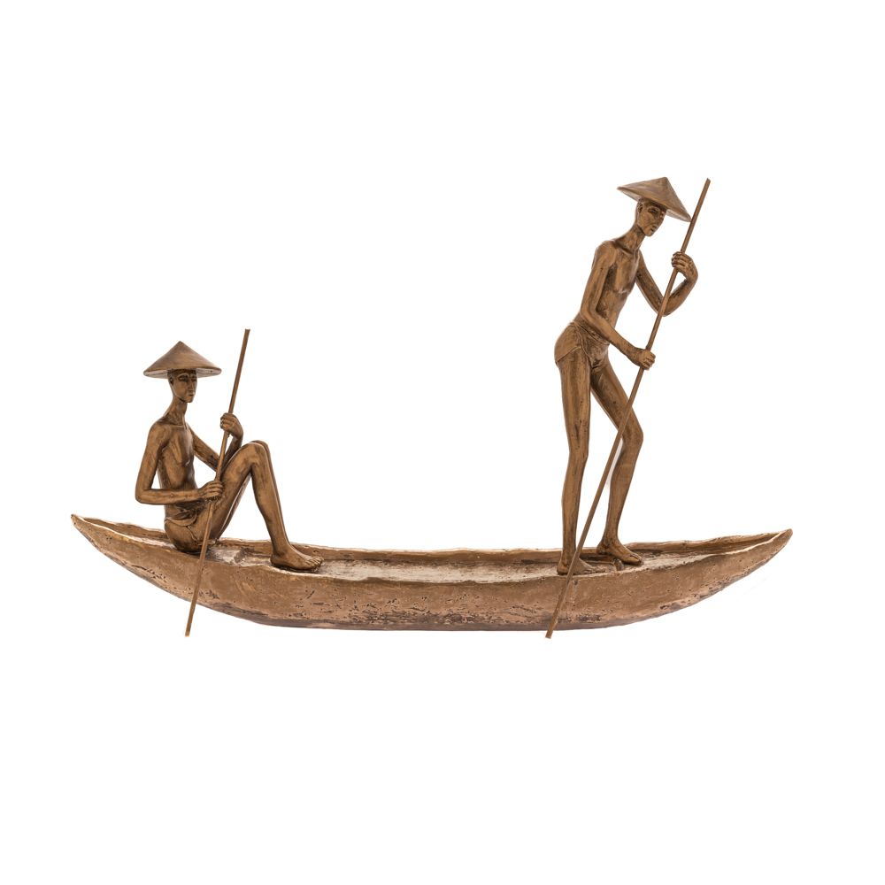 85460 ΦΙΓΟΥΡΑ ΚΙΝΕΖΩΝ ΣΕ ΒΑΡΚΑ ΠΟΛΥΡΕΖΙΝ 47Χ10Χ29ΕΚ ΜΠΡΟΝΖΕ