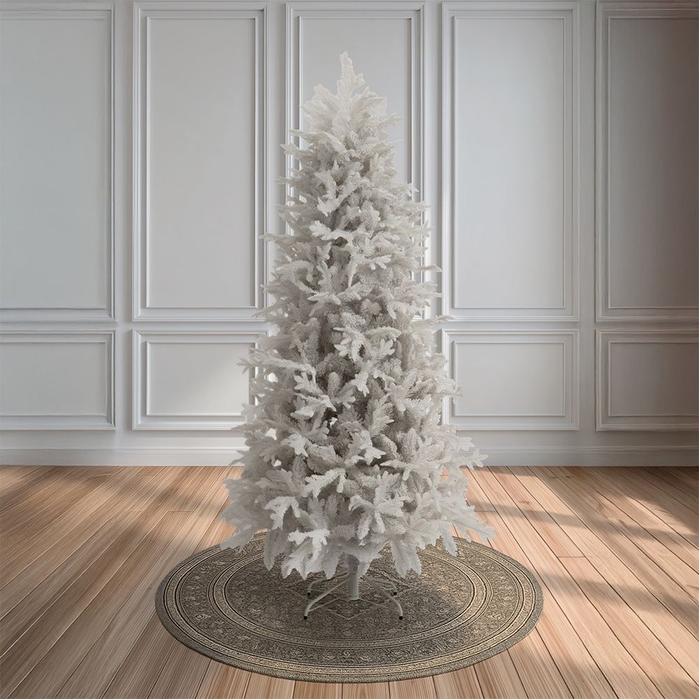 86216 ΔΕΝΔΡΟ WHITE FLOCKED 210ΕΚ