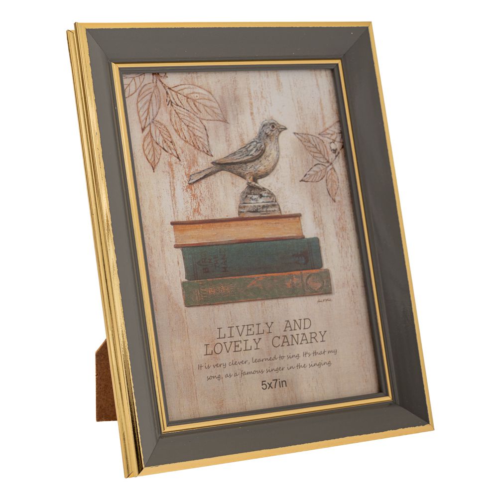 88600 ΓΚΡΙ ΜΕ ΧΡΥΣΟ ΓΕΙΣΟ ΠΛΑΣΤΙΚΗ ΚΟΡΝΙΖΑ 13Χ18ΕΚ