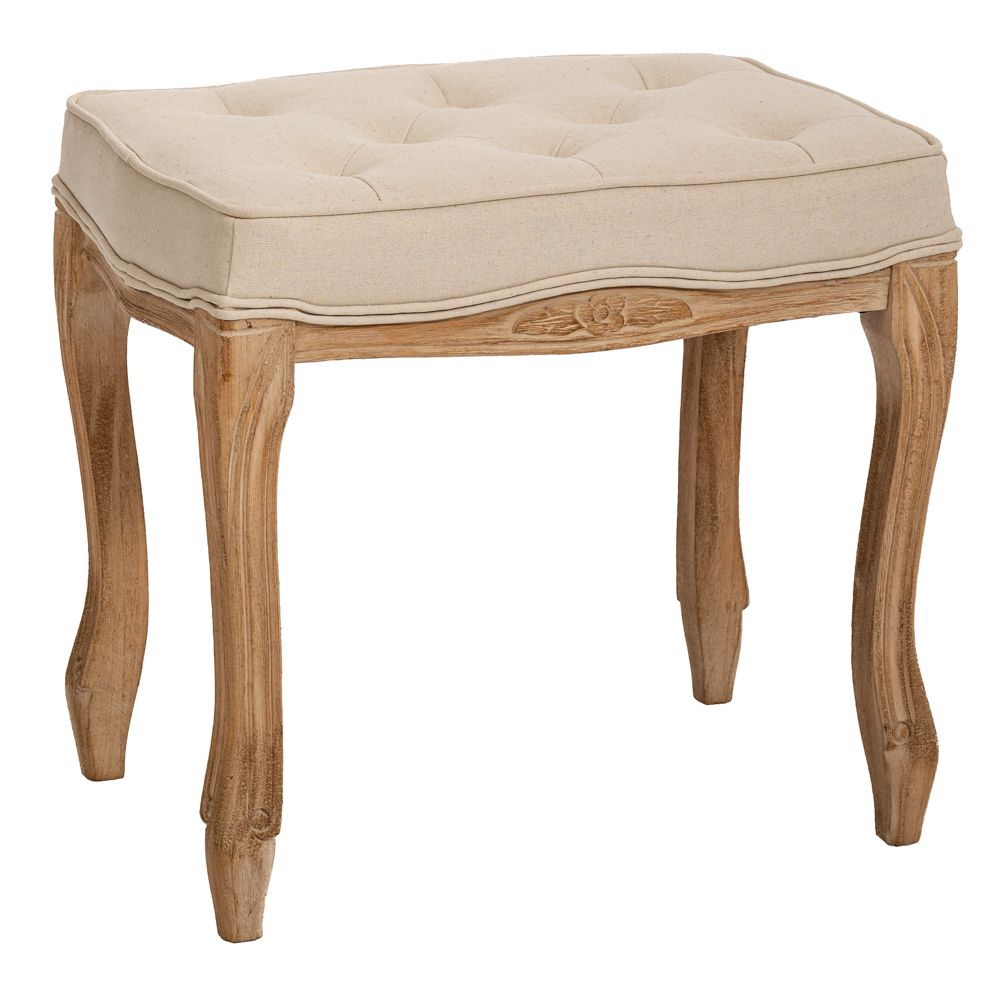 89088 ΞΥΛΙΝΟ ΣΚΑΜΠΟ ΣΑΛΟΝΙΟΥ ΜΕ ΜΠΕΖ ΚΑΠΙΤΟΝΕ ΥΦΑΣΜΑ 50Χ36Χ47ΕΚ