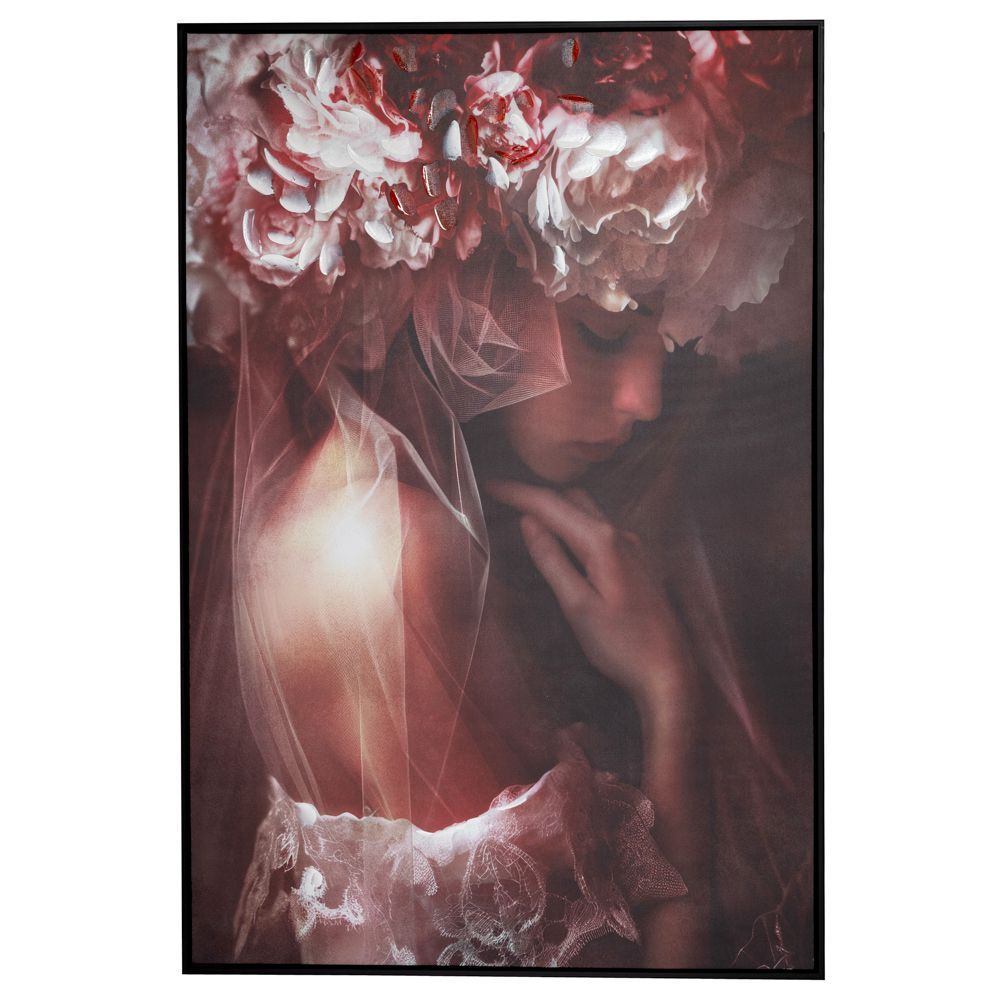 89153 SHY GIRL ΠΙΝΑΚΑΣ 83Χ123ΕΚ ΜΕ ΜΑΥΡΗ ΚΟΡΝΙΖΑ ΣΕ ΤΥΠΩΜΕΝΟ ΚΑΜΒΑ