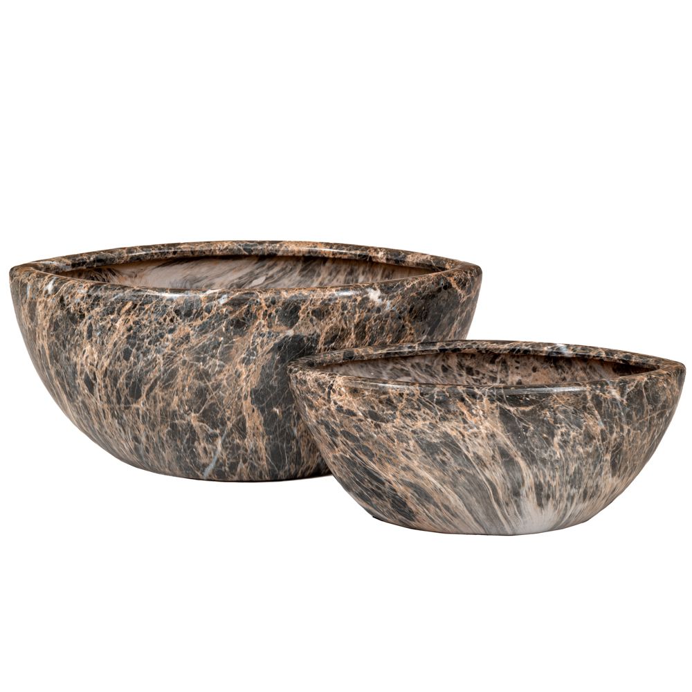 89222 ΚΕΡΑΜΙΚΟ ΟΒΑΛ ΚΑΣΠΩ ΣΕΤ 2 ΕΦΕ ΣΚΟΥΡΟΥ ΜΑΡΜΑΡΟΥ 21X46X20 16X35X14