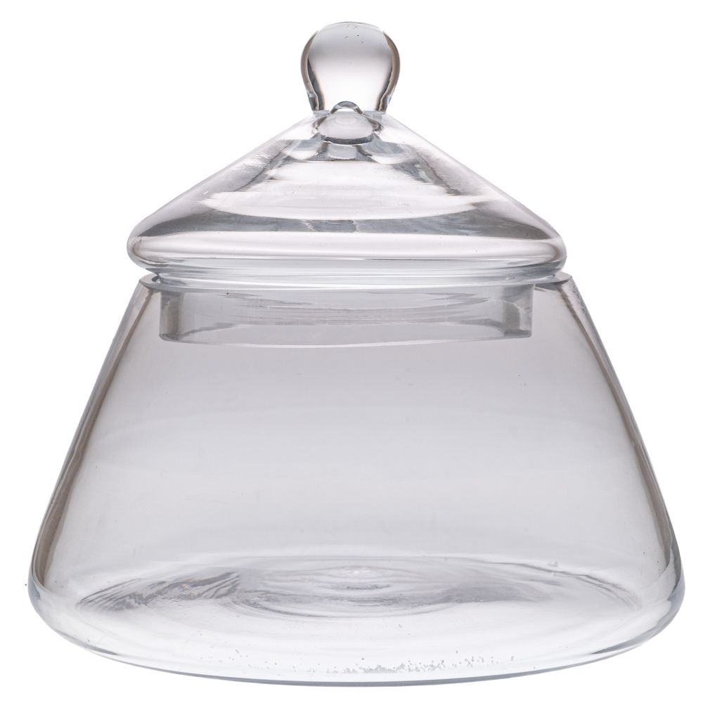 89256 ΓΥΑΛΙΝΟ ΔΙΑΦΑΝΟ ΒΑΖΟ ΜΕ ΚΑΠΑΚΙ Φ 17Χ17 ΕΚ