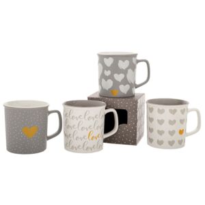 ΚΕΡΑΜΙΚΗ ΚΟΥΠΑ ΜΕ ΚΑΡΔΙΕΣ 400ML 4 ΣΧΕΔΙΑ