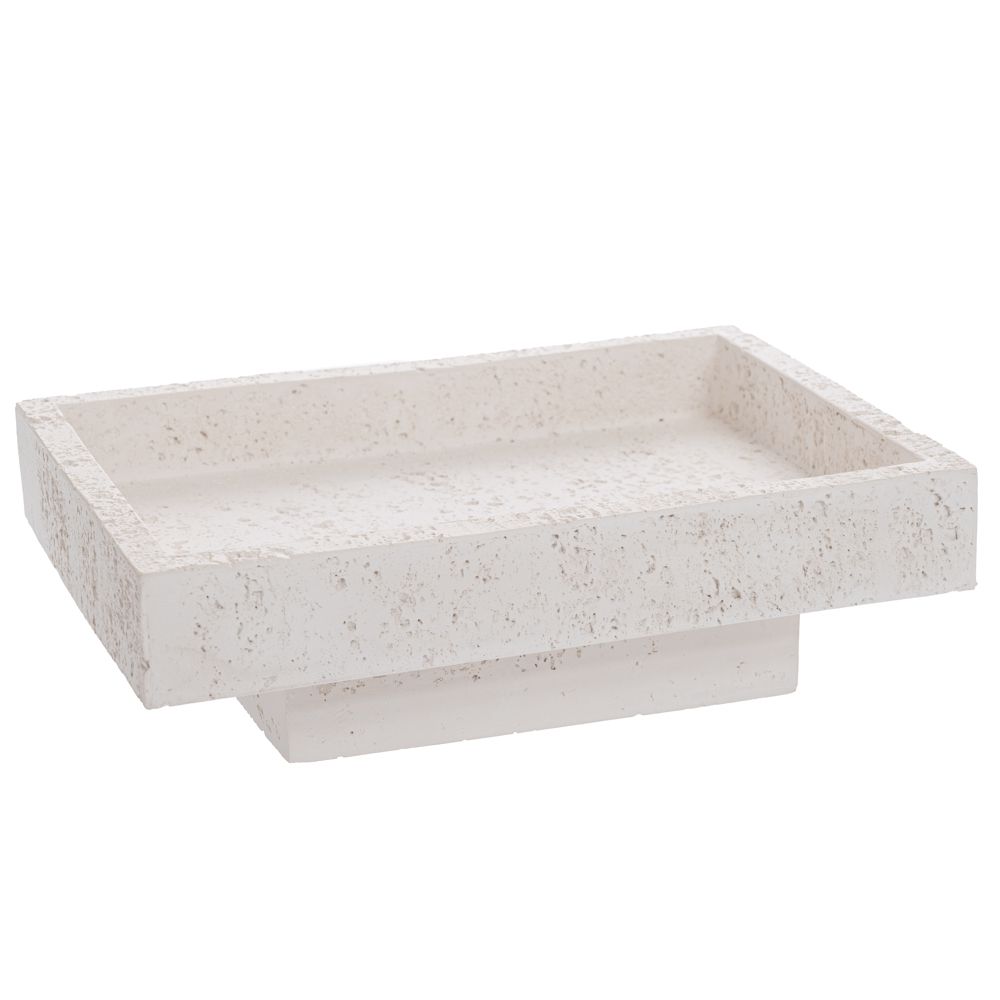 90056 ΠΕΤΡΙΝΗ ΠΙΑΤΕΛΑ 30Χ20Χ9ΕΚ ΛΕΥΚΗ