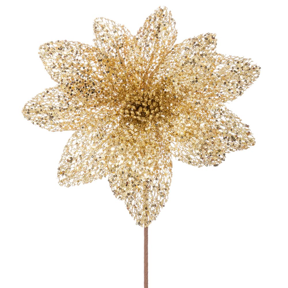 90409 ΧΡΥΣΟ GLITTER ΑΛΕΞΑΝΔΡΙΝΟ ΚΛΑΔΙ ΜΕ ΠΟΥΛΙΕΣ 60ΕΚ