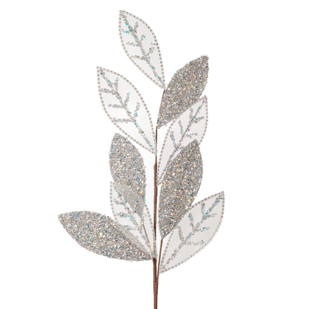 90685 ΑΣΗΜΙ GLITTER ΦΥΛΛΟ ΚΛΑΔΙ 86ΕΚ