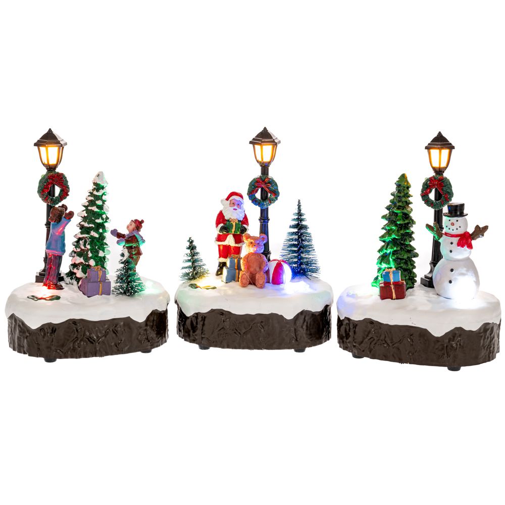 90733 ΣΕΤ 3 ΣΚΗΝΙΚΟ ΜΕ ΦΩΣ 10Χ7Χ13ΕΚ 3 ΣΧΕΔΙΑ ΜΠΑΤΑΡΙΑΣ