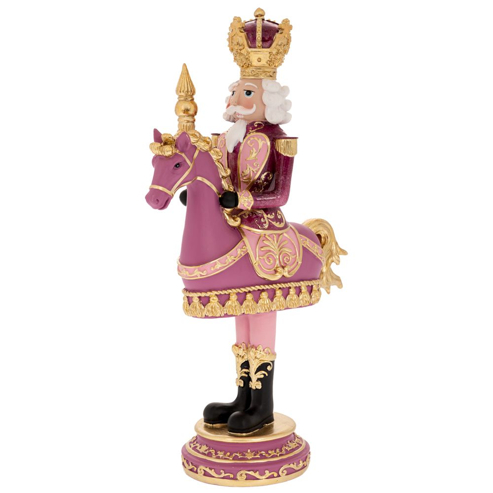 91094 ΡΟΖ ΠΟΛΥΡΕΖΙΝ ΚΑΡΥΟΘΡΑΥΣΤΗΣ ΜΕ ΣΚΗΠΤΡΟ ΠΑΝΩ ΣΕ ΑΛΟΓΟ 19