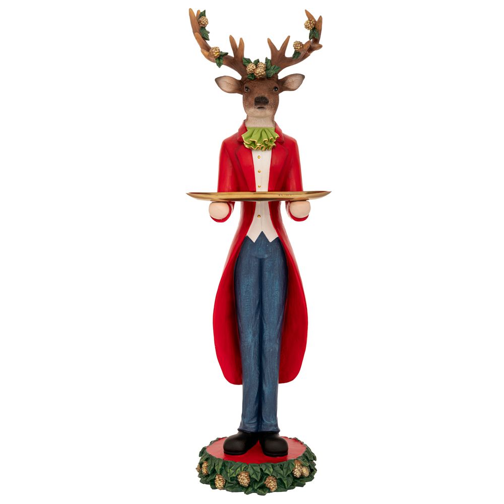 91096 ΚΑΦΕ ΠΟΛΥΡΕΖΙΝ ΤΑΡΑΝΔΟΣ ΜΕ ΚΟΚΚΙΝΗ ΜΠΛΕ ΣΤΟΛΗ ΚΑΙ ΔΙΣΚΟ ΣΤΑ ΧΕΡΙΑ 19Χ16