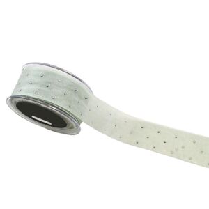 ΚΟΡΔ.ORGANZA  WITH DIMONDS ΛΑΧΑΝΙ 23mmX18m