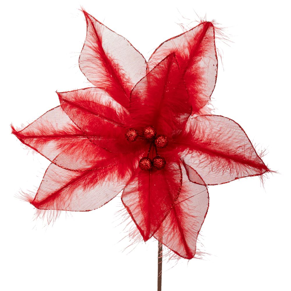 91427 ΚΟΚΚΙΝΟ ΑΛΕΞΑΝΔΡΙΝΟ ΚΛΑΔΙ ΜΕ ΠΟΥΠΟΥΛΑ Φ28Χ40ΕΚ