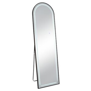 ΜΑΥΡΟΣ ΜΕΤΑΛΛΙΚΟΣ ΚΑΘΡΕΦΤΗΣ ΔΑΠΕΔΟΥ ΜΕ LED 50Χ170ΕΚ