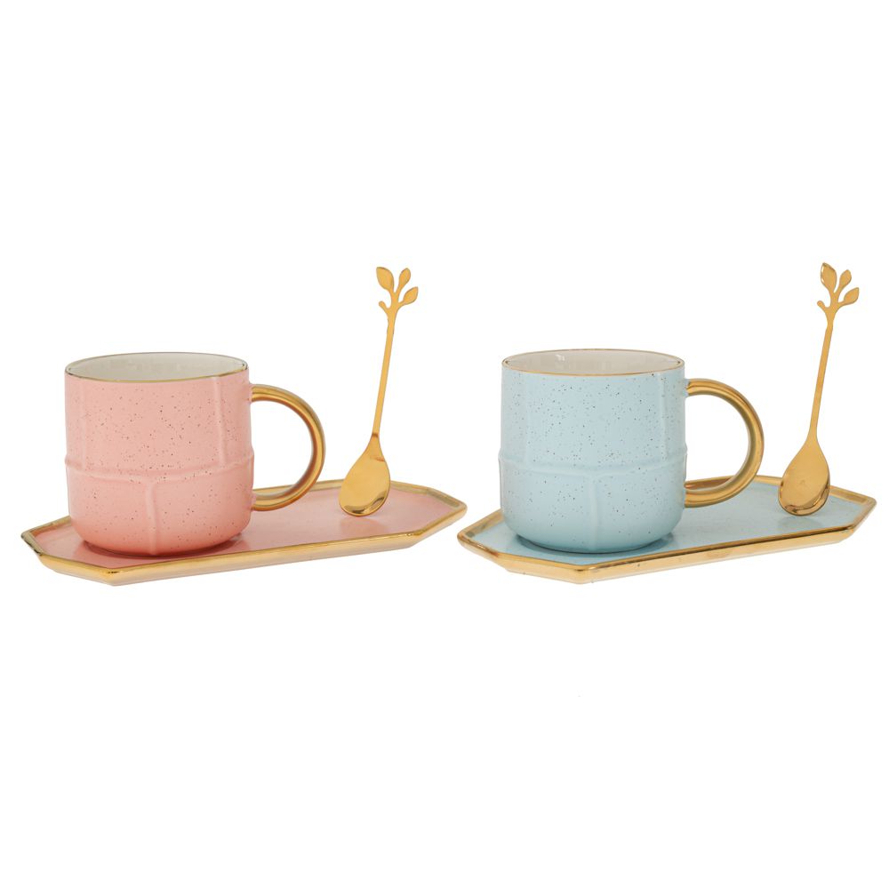 91491 ΚΕΡΑΜΙΚΗ ΚΟΥΠΑ ΜΕ ΠΙΑΤΑΚΙ AND ΚΟΥΤΑΛΑΚΙ 2 ΧΡΩΜΑΤΑ