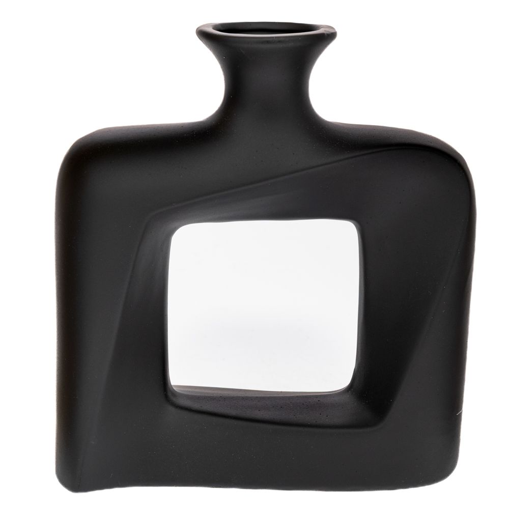 91524 ΜΑΥΡΟ ΚΕΡΑΜΙΚΟ ΒΑΖΟ 21Χ7Χ23ΕΚ