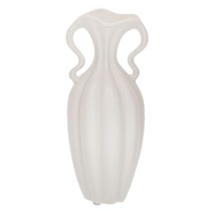 ΛΕΥΚΟ ΚΕΡΑΜΙΚΟ ΒΑΖΟ ΣΕ ΣΧΗΜΑ ΚΟΛΟΚΥΘΑΣ 30Χ13ΕΚ