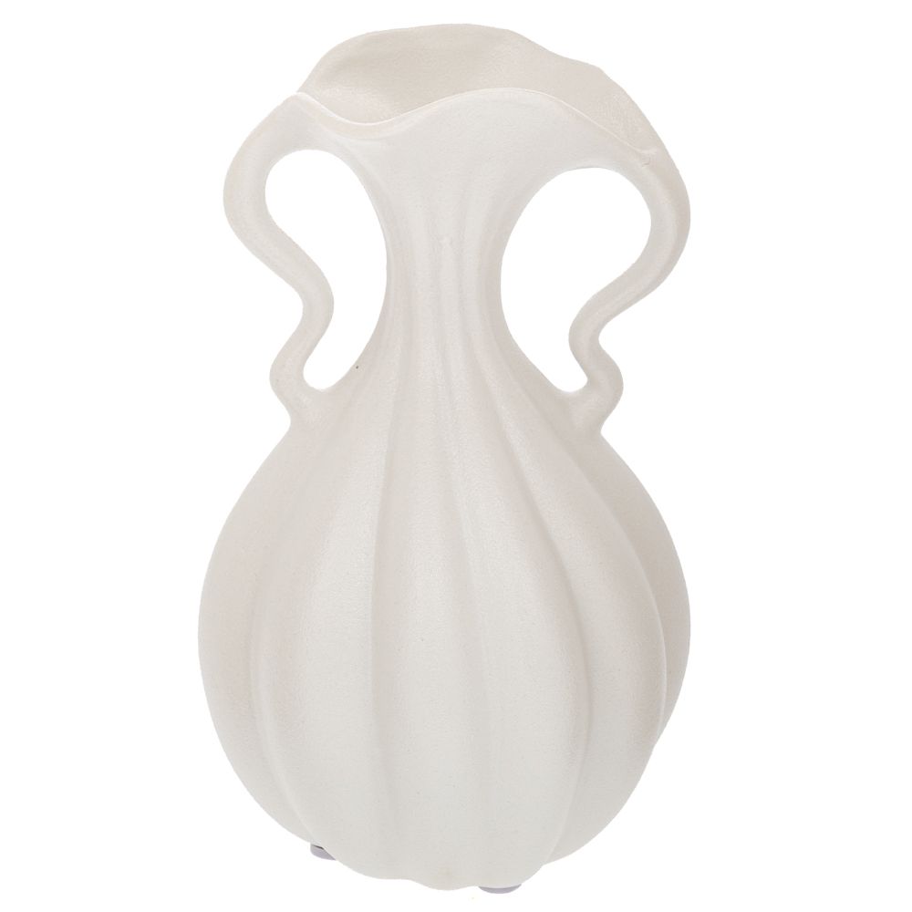 91528 ΛΕΥΚΟ ΚΕΡΑΜΙΚΟ ΒΑΖΟ ΣΕ ΣΧΗΜΑ ΚΟΛΟΚΥΘΑΣ 14