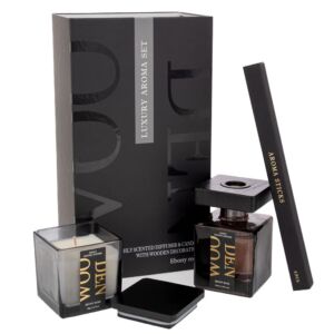 ΣΕΤ 2 ΜΑΥΡΟ ΑΡΩΜΑΤΙΚΟ ΧΩΡΟΥ ΜΕ ΣΤΙΚ 100ml AND ΚΕΡΙ 90gr ΣΕ ΣΥΣΚΕΥΑΣΙΑ ΠΟΛΥΤΕΛΕΙΑΣ