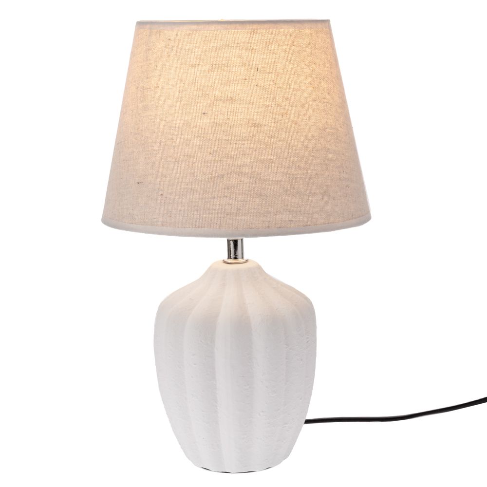 91553 ΛΕΥΚΟ ΚΕΡΑΜΙΚΟ ΛΑΜΠΑΤΕΡ ΜΕ ΛΕΥΚΟ ΚΑΠΕΛΟ Φ20Χ31