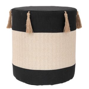 ΣΚΑΜΠΟ ΥΦΑΣΜΑΤΙΝΟ ΜΑΥΡΟ ΚΡΕΜ ΜΕ ΦΟΥΝΤΑΚΙΑ Φ34Χ37ΕΚ