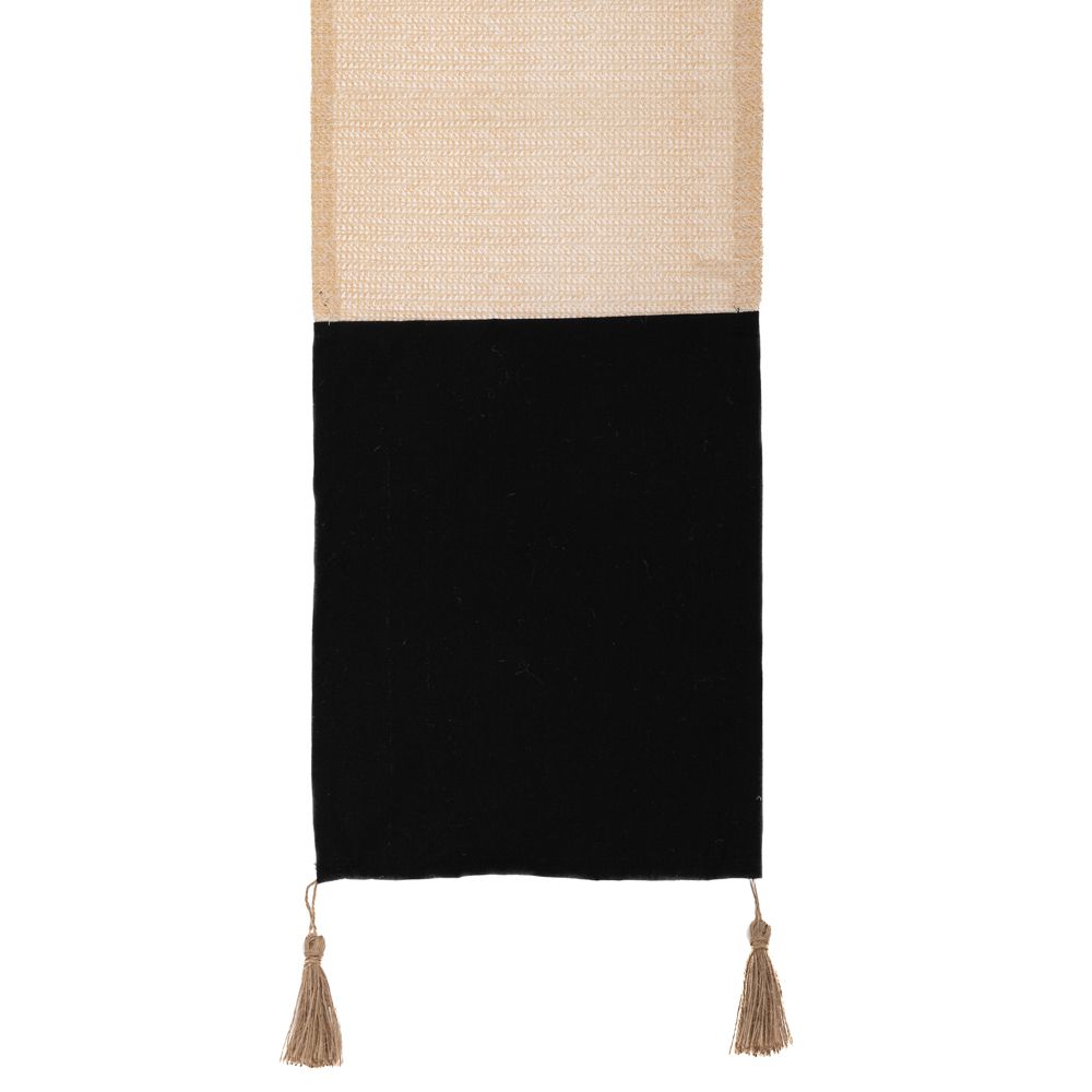 91739 ΜΑΥΡΟ ΚΡΕΜ ΥΦΑΣΜΑΤΙΝΟ RUNNER ΜΕ ΦΟΥΝΤΑΚΙΑ 32Χ150ΕΚ