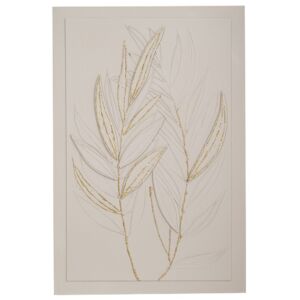 ΚΡΕΜ ΑΝΑΓΛΥΦΟΣ ΠΙΝΑΚΑΣ LEAVES 80Χ120ΕΚ