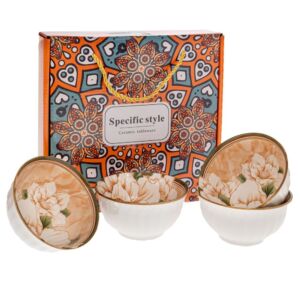 ΣΕΤ 4 ΚΡΕΜ ΚΕΡΑΜΙΚΑ ΜΠΩΛ ΜΕ ΛΟΥΛΟΥΔΙΑ Φ11Χ6ΕΚ