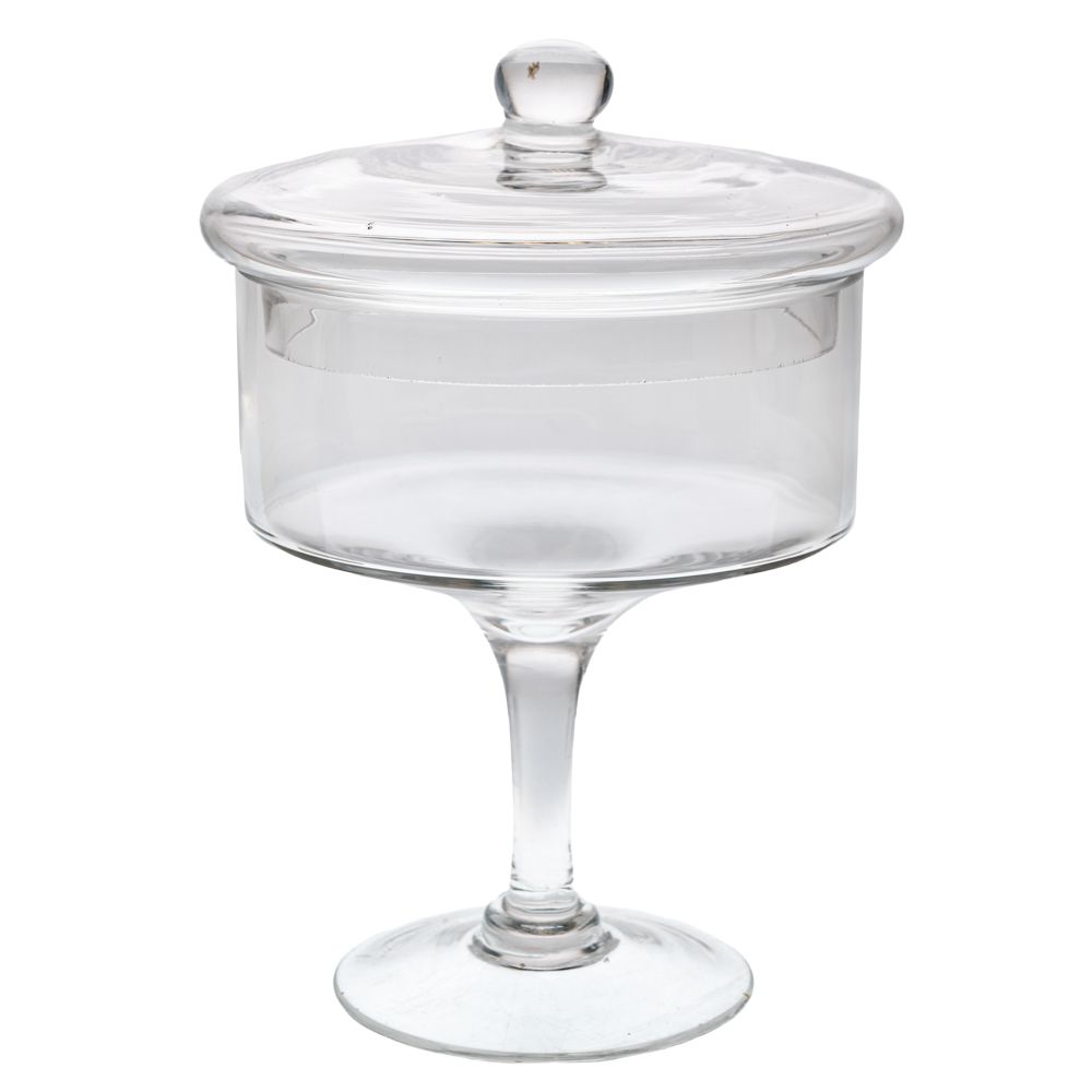 91970 ΔΙΑΦΑΝΗ ΓΥΑΛΙΝΗ ΦΟΝΤΑΝΙΕΡΑ ΜΕ ΠΟΔΙ AND ΚΑΠΑΚΙ Φ18Χ25ΕΚ