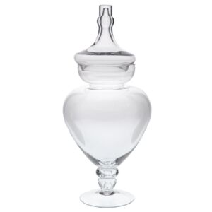 ΔΙΑΦΑΝΟ ΓΥΑΛΙΝΟ ΒΑΖΟ ΜΕ ΠΟΔΙ AND ΚΑΠΑΚΙ Φ22Χ55ΕΚ