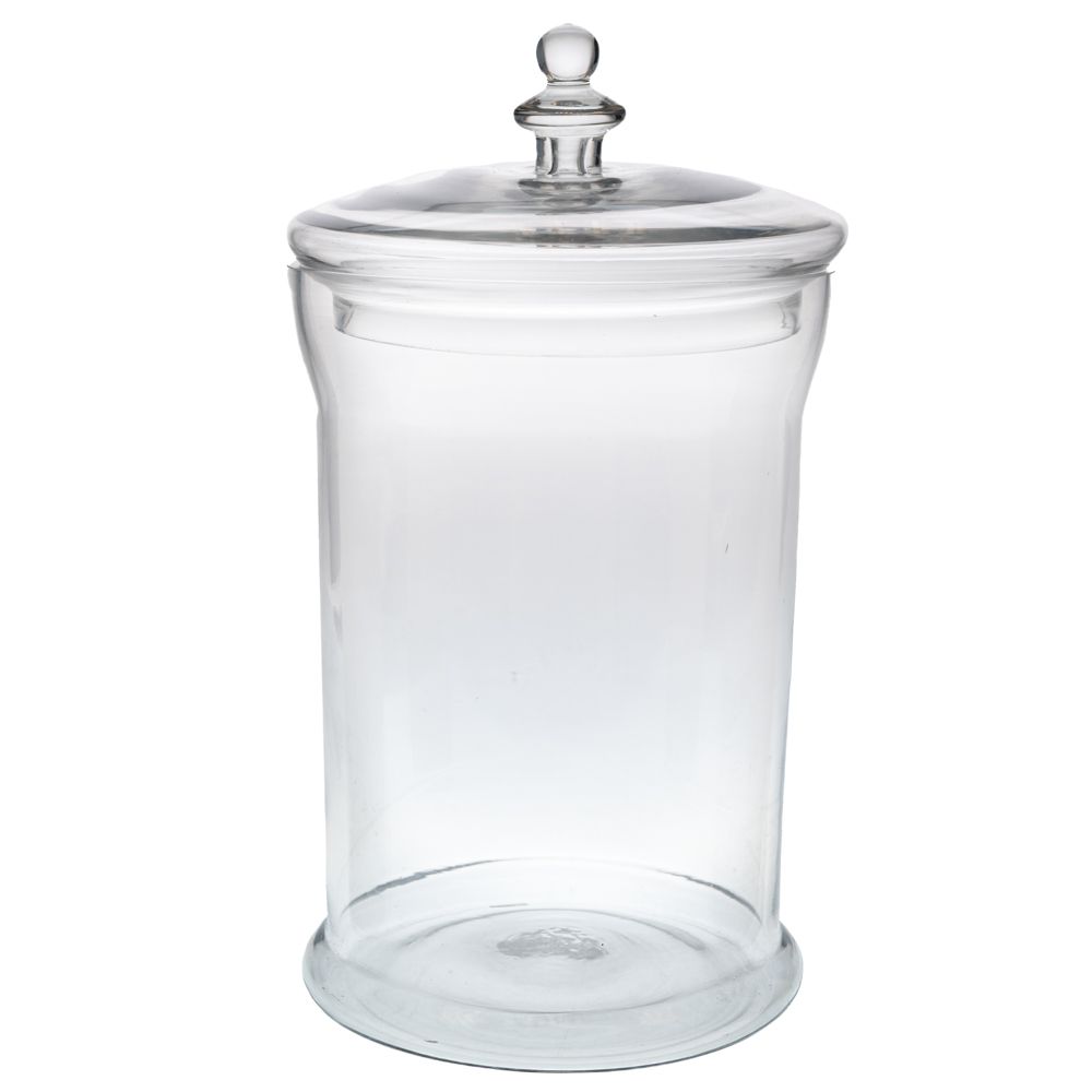 91980 ΔΙΑΦΑΝΟ ΓΥΑΛΙΝΟ ΒΑΖΟ ΜΕ ΚΑΠΑΚΙ Φ22Χ41ΕΚ