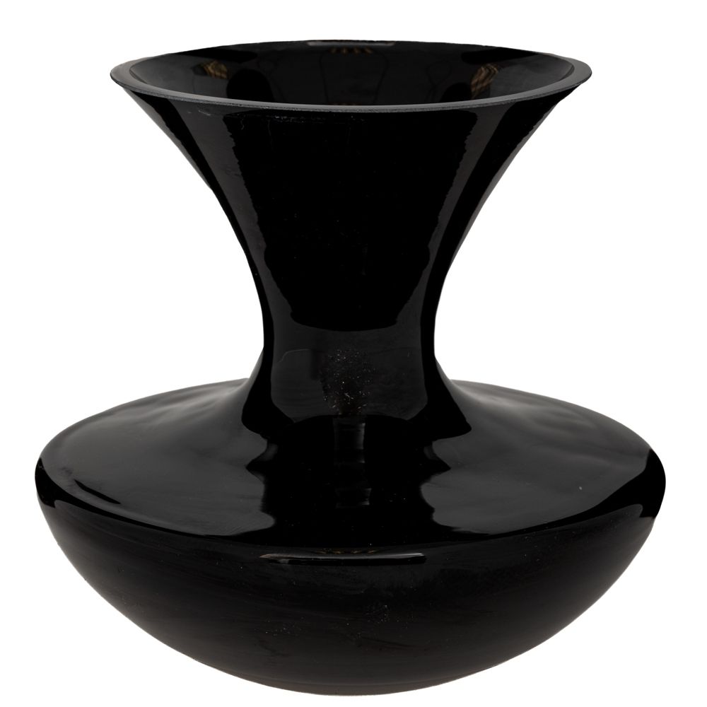 91986 ΜΑΥΡΟ ΓΥΑΛΙΝΟ ΒΑΖΟ Φ20Χ20ΕΚ