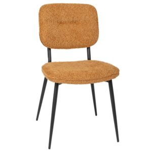 ΚΑΡΕΚΛΑ BLOSSOM BLISS ΜΕ ΜΟΥΣΤΑΡΔΙ ΜΠΟΥΚΛΕ ΥΦΑΣΜΑ AND ΜΑΥΡΟ ΜΕΤΑΛΛΙΚΟ ΣΚΕΛΕΤΟ 63Χ47Χ85ΕΚ