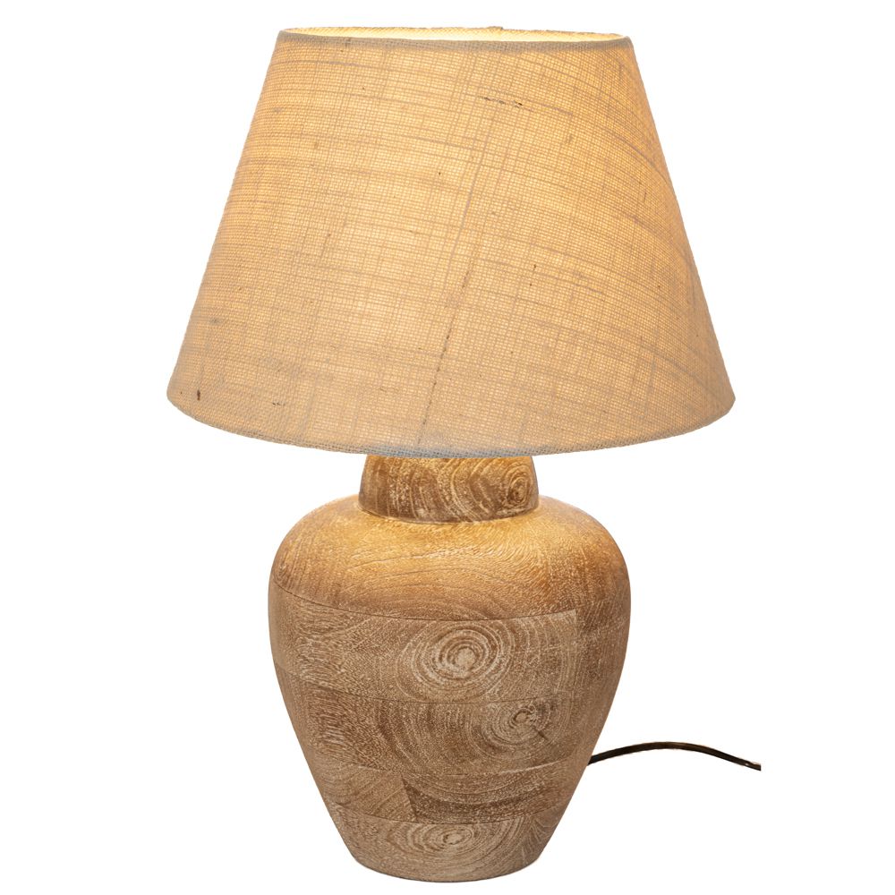 92091 ΛΑΜΠΑΤΕΡ ΑΠΌ ΞΥΛΟ MANGO ΕΠΙΤΡΑΠΕΖΙΟ ΜΕ ΜΠΕΖ ΚΑΠΕΛΟ Φ20Χ47ΕΚ ΚΑΠΕΛΟ(Φ28)