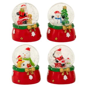 ΚΟΚΚΙΝΗ ΠΟΛΥΡΕΖΙΝ ΝΕΡΟΜΠΑΛΑ ΜΕ ΧΡΙΣΤΟΥΓΕΝΝΙΑΤΙΚΕΣ ΦΙΓΟΥΡΕΣ 4 ΣΧΕΔΙΑ