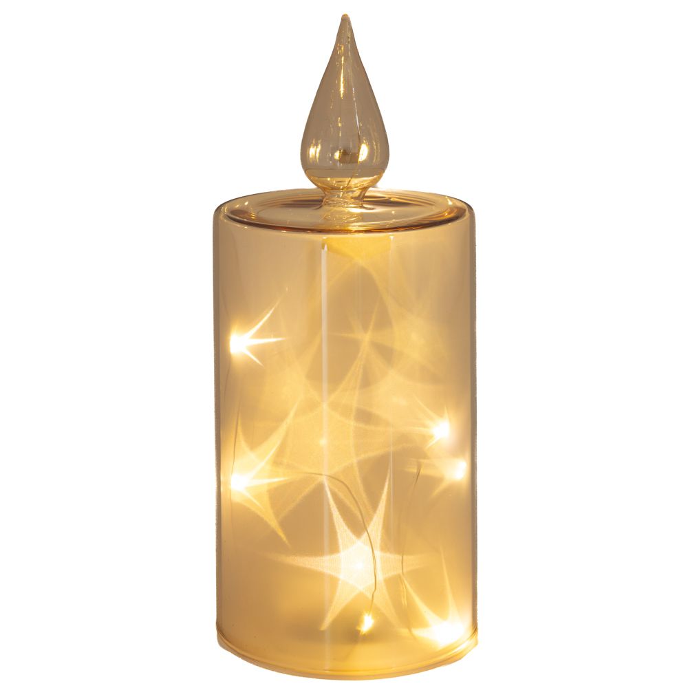 90873 ΜΕΛΙ ΓΥΑΛΙΝΟ LED ΚΕΡΙ Φ9Χ21