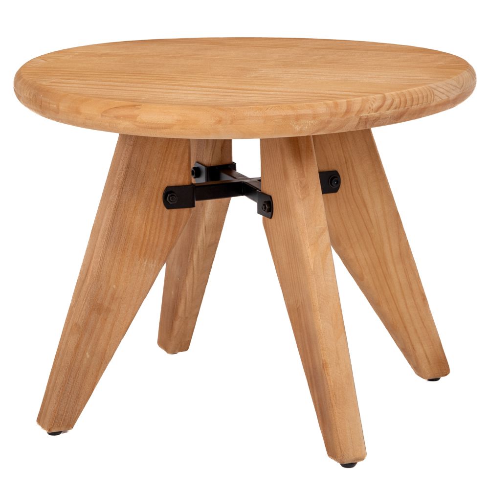 92144 ΣΤΡΟΓΓΥΛΟ ΒΟΗΘΗΤΙΚΟ ΤΡΑΠΕΖΑΚΙ ΑΠΌ ΞΥΛΟ ΠΕΥΚΟΥ 60Χ60Χ47ΕΚ KD