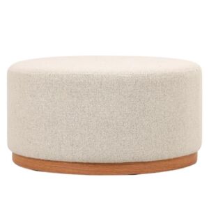 ΣΚΑΜΠΟ ΣΤΡΟΓΓΥΛΟ ΜΕ ΚΡΕΜ ΜΠΟΥΚΛΕ ΥΦΑΣΜΑ AND ΚΑΦΕ ΞΥΛΙΝΗ ΒΑΣΗ 80Χ80Χ41ΕΚ