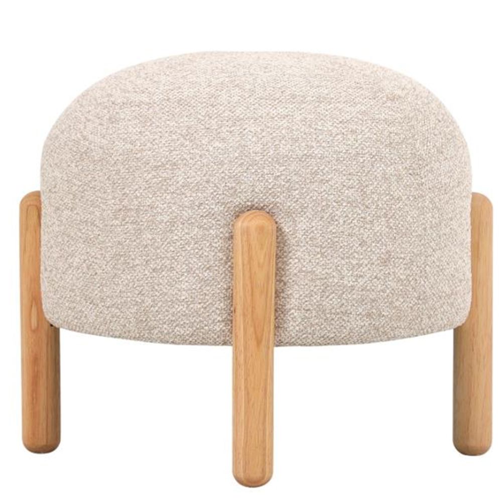 92164 ΣΚΑΜΠΟ ΣΤΡΟΓΓΥΛΟ ΜΕ ΚΡΕΜ ΜΠΟΥΚΛΕ ΥΦΑΣΜΑ AND ΚΑΦΕ ΞΥΛΙΝΑ ΠΟΔΙΑ 45Χ45Χ36ΕΚ